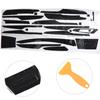 For BMW F15 2014-2018 Interior Stickers Carbon Fiber Modern Style For Right-hand Drive 1Set 5D Car Interior Trim