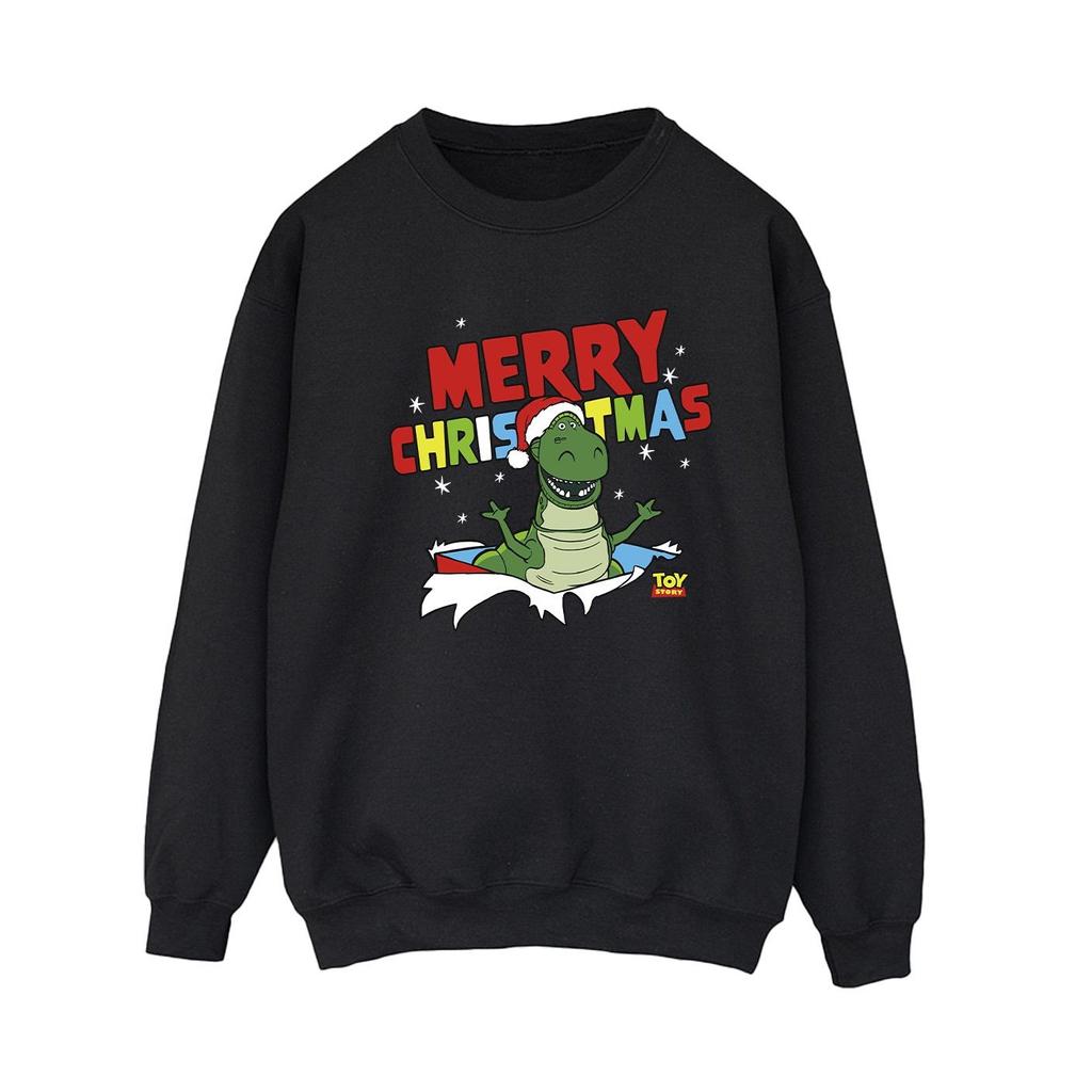 Disney Womens/Ladies Toy Story Rex Christmas Burst Sweatshirt