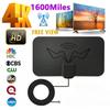 Антенна для HD-телевидения 4K с высоким коэффициентом усиления - Активная комнатная антенна с усилителем сигнала, вилка ЕС