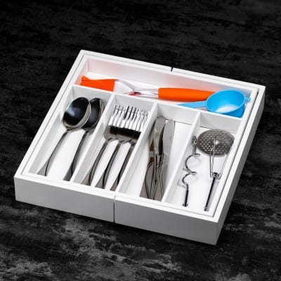 Wkład organizer do szuflady na sztućce rozsuwany 52/31x31cm KINGHOFF KH-1746