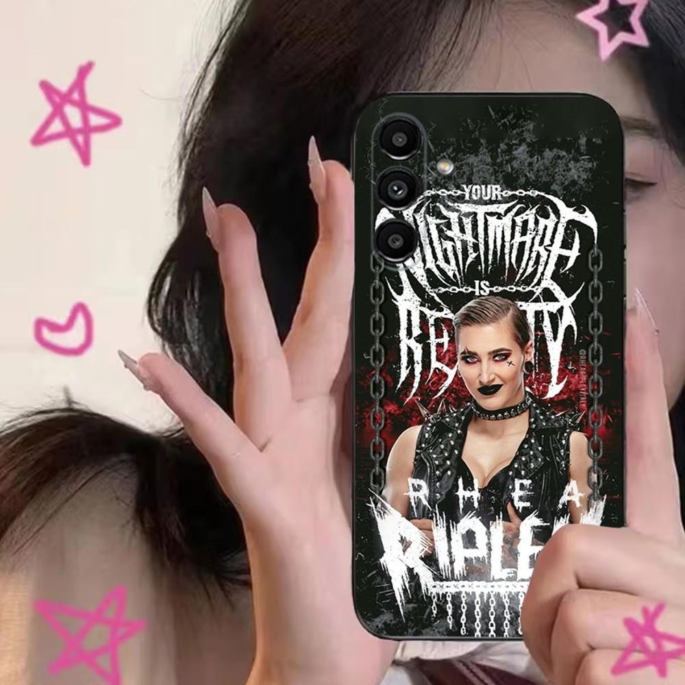 Чехол для телефона Rhea Ripley для Samsung S24, S21, S22, S23, S30, Ultra, S20, Plus, Fe, Lite, Note, 10, 9, 5G Черный Мягкий Чехол