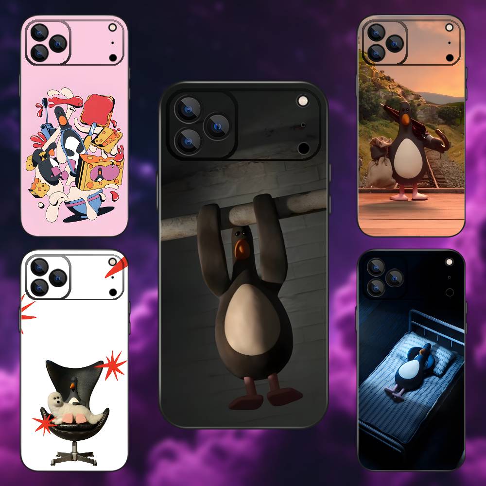 F-Feathers McGraw Phone Case For iPhone 17,16,15,14,13,12,11,Pro Max,XSX,,XR,SE,Mini,8,7,Soft Silicone Black Cover