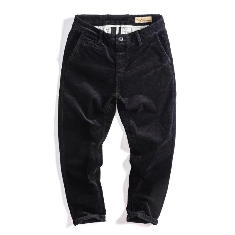 Мужские модные свободные вельветовые зимние брюки 2022 года