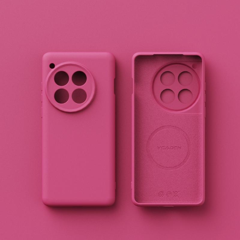 Для беспроводной зарядки Magsafe Мягкий жидкий силиконовый чехол для телефона для Oneplus 13 13R 12 Магнитный тонкий защитный чехол-накладка