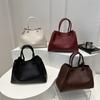 Tote Bag New Retro Solid Color Handbag Casual Versatile Cross Span Bag Large Capacity Portable Shoulder Bag