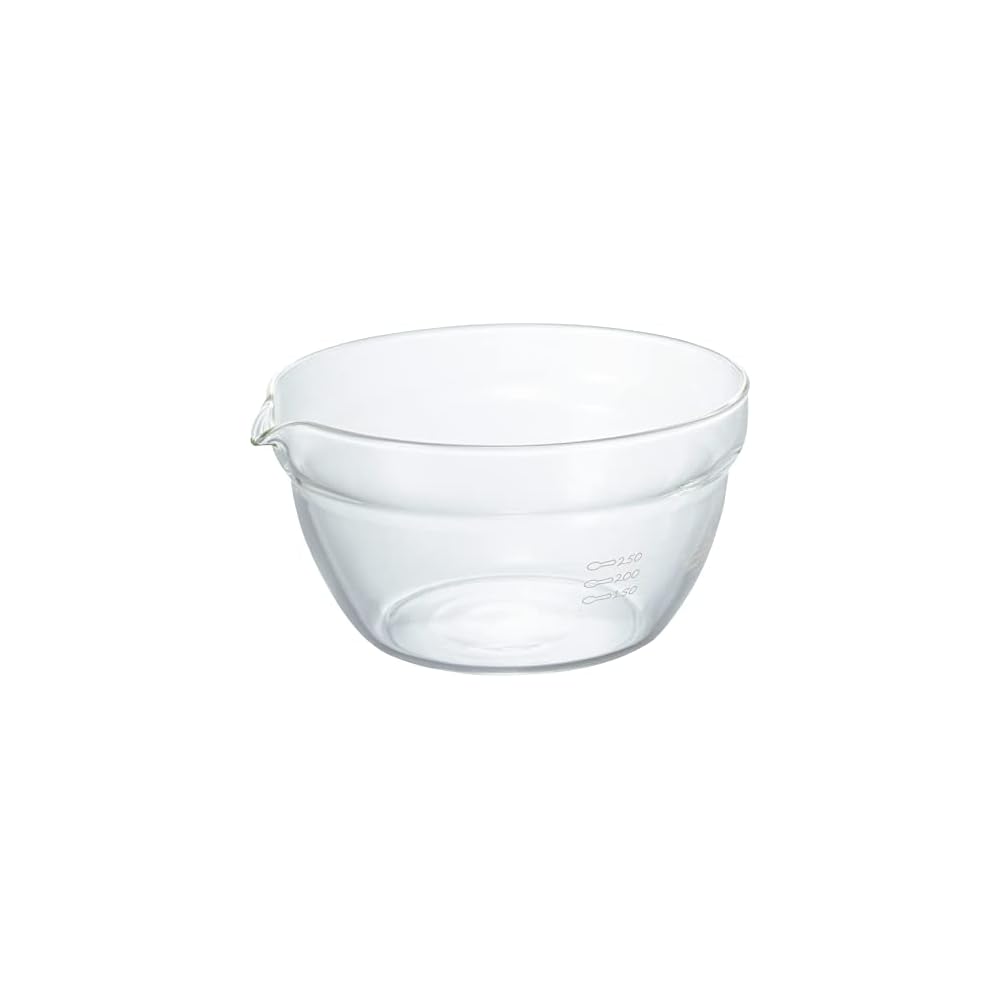 HARIO (Japanese-made) Heat-resistant glass bowl, 400ml, KB-40-BK, set of 6, clear.