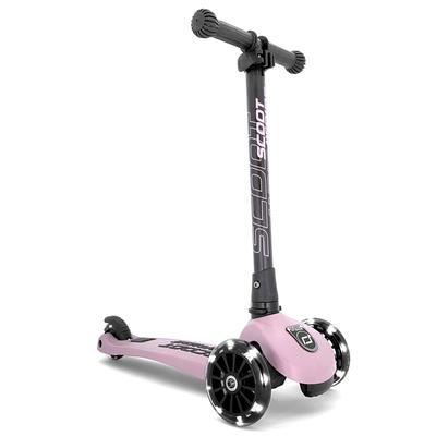 Детский самокат Scoot Ride Highway Kick 3LED Rose Kickboard Трехколесный велосипед с оригинальной гарантией на продукт и [включая японский язык]