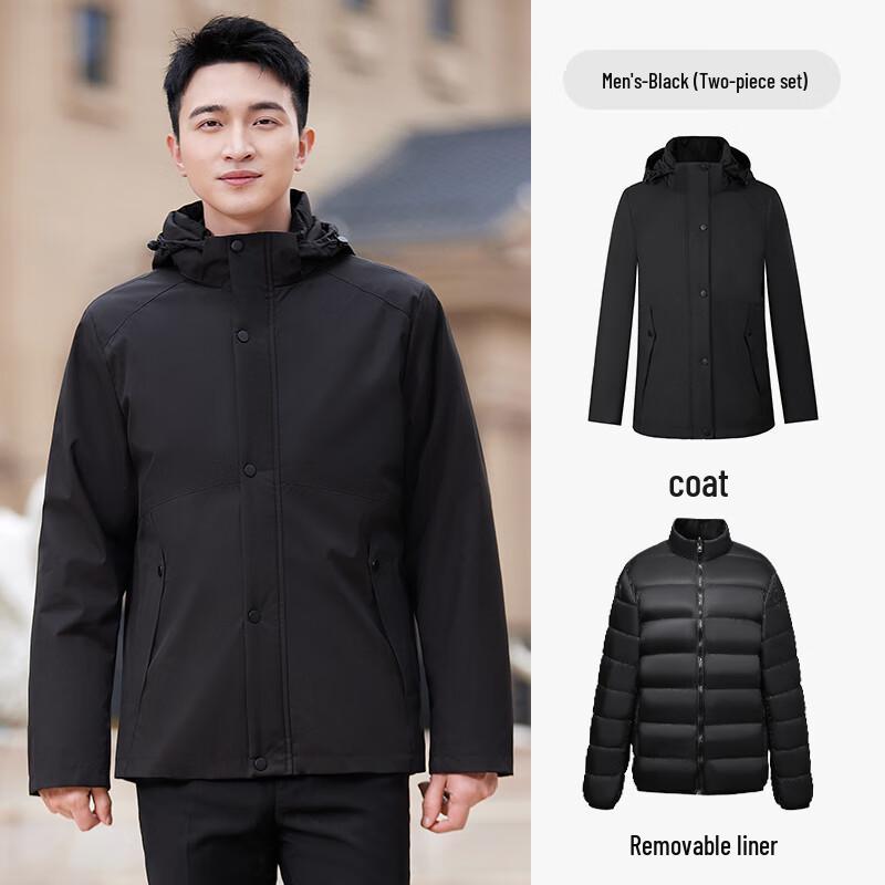 Taluoman Unisex Detachable Winter Work Parka