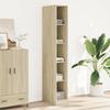 VidaXL Wardrobe Sonoma Oak 30x50x200 Cm Engineered Wood, Storage Cabinet, Wardrobe Organizer, Closet, 3307704