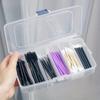 5/6-Grid Portable Plastic Hair Clips Jewelry Storage Box Accessories Organizer Household Travel Supplies With Dust Proof