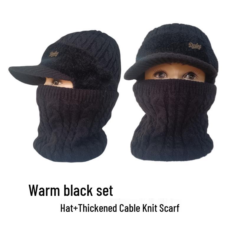 Ветрозащитная шапка на флисовой подкладке с защитой ушей для людей среднего и пожилого возраста - Теплая и стильная для осени и зимы