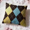 Argyle Cushion Cover Premium Comfort Reversible Pillow Cove Two in One Design for Any Room  Car Interior