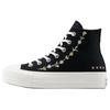 Chuck Taylor All Star Lift Comfortable Versatile Trendy High-Top Canvas Shoes Women Sneakers Black A15007C