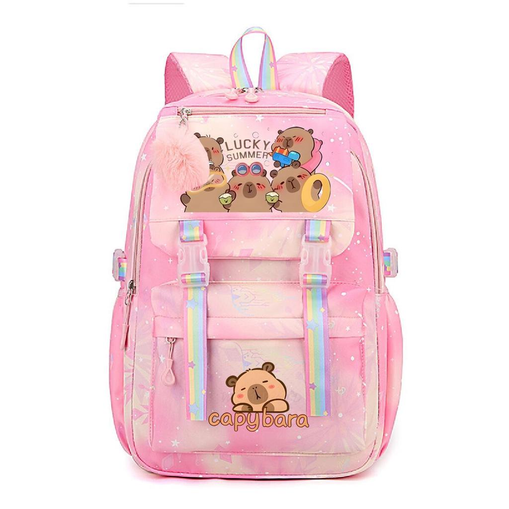 Cute Printed Children'S Lightweight Backpack, Primary And Secondary School School Bag