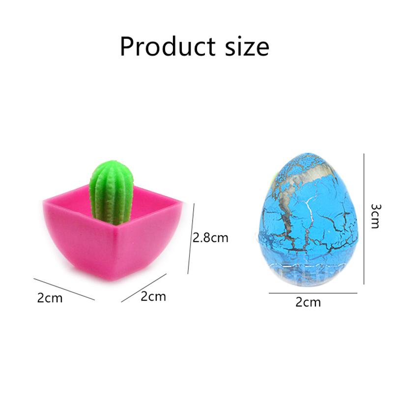 Мини кактус суккулент вылупляющиеся яйца динозавров размачивайте в воде для увеличения детские научные игрушки-головоломки познание роста TMZ