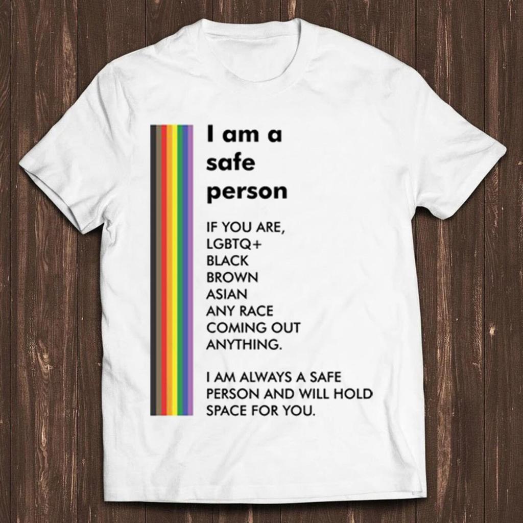 I Am A Safe Person LGBTQ LGBT Pride Meme Cool Cult Movie Gift Tee Mens Kids T Shirt C787