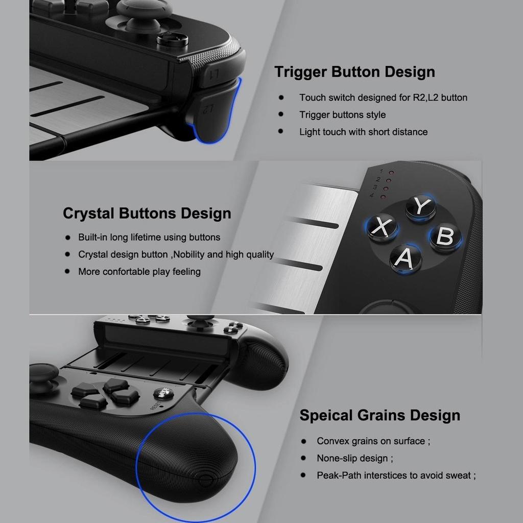 Новый дизайн, портативный игровой контроллер для мобильного телефона, джойстик, беспроводной игровой контроллер Bluetooth 4,0 для смартфонов Android IOS