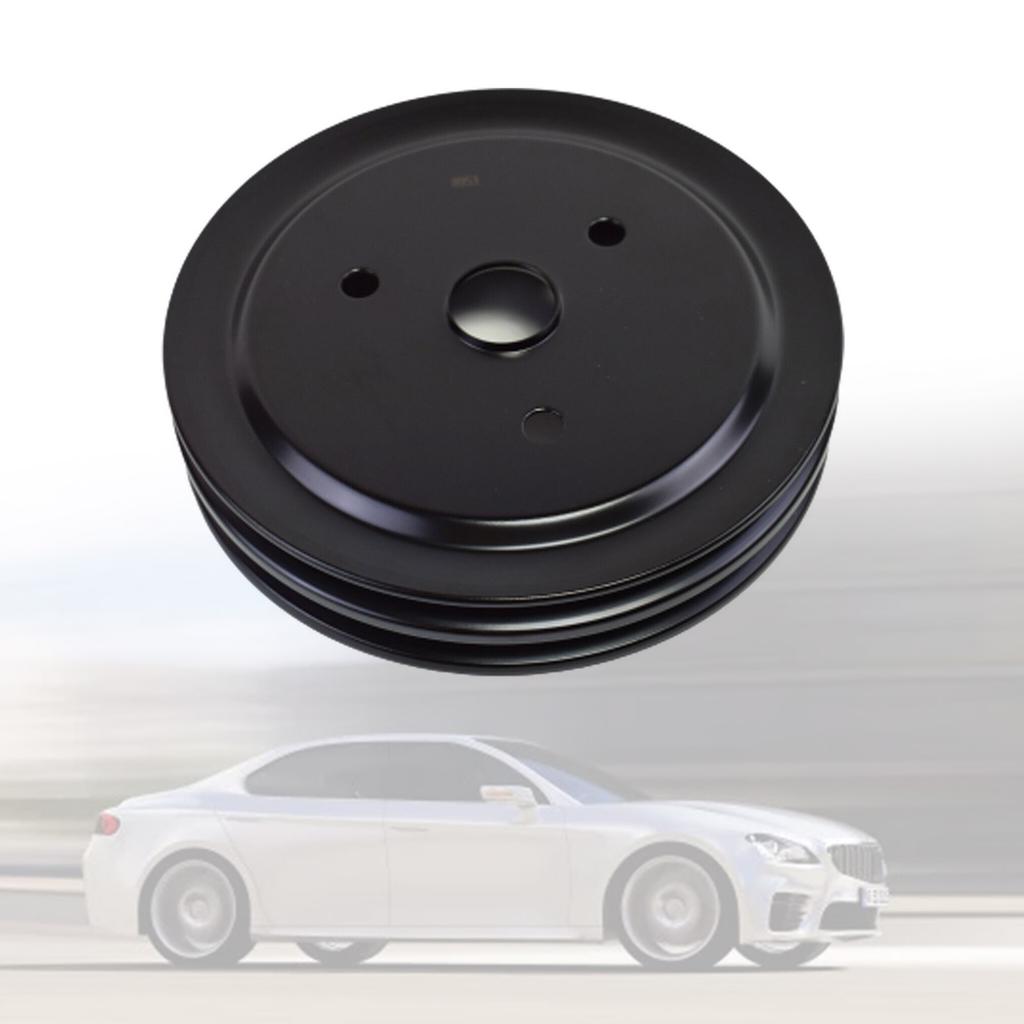 Автомобильный короткий водяной насос, шкив коленчатого вала, 2 канавки, прочная замена, серебристый Swp для Chevy SBC 262 327 400