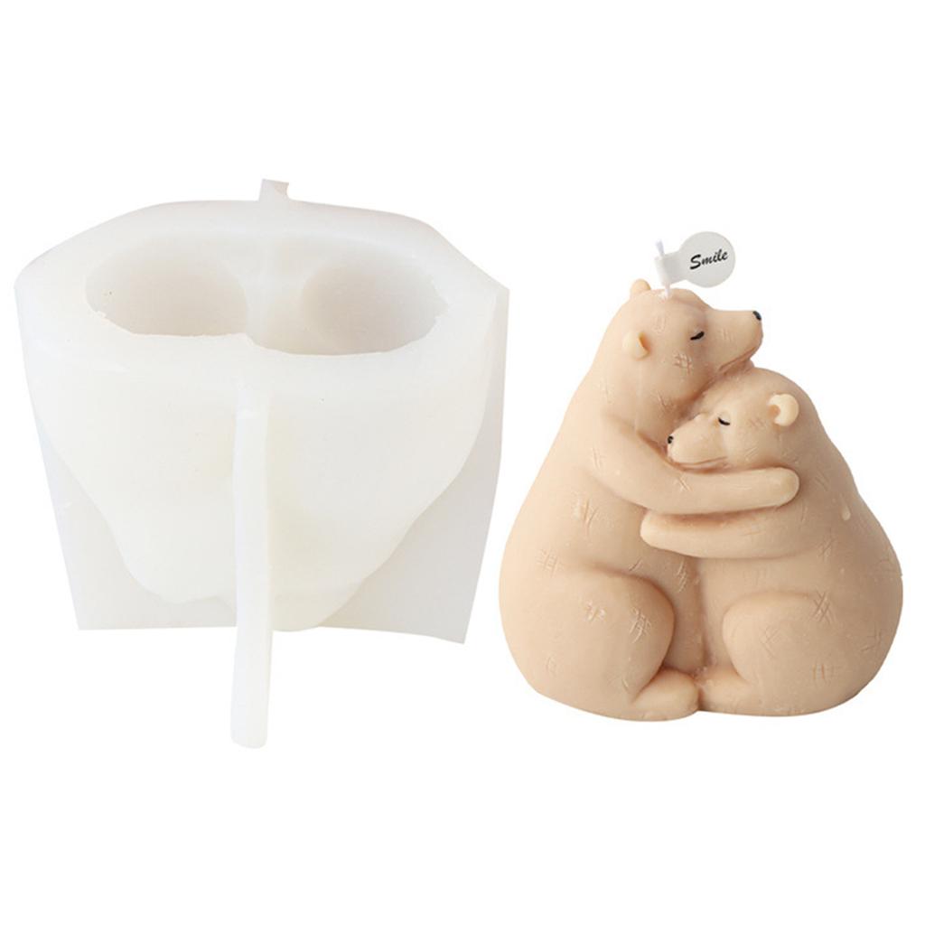 Форма для ароматерапии свечей в виде лисы-обнимашки, ароматизированные свечи в форме медведя, силиконовая форма, формы для ароматерапии из смолы, формы для брелоков своими руками
