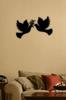 2 шт. голубь деревянная настенная живопись домашний офис гостиная украшение и орнамент