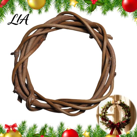 DIY Floral Craft Supplies Natural Rattan Wreath Frame, Vine Rings for Crafts, Twig Base Wreaths Christmas Arrangement Farmhouse Wall Hanging