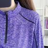 Дышащая и легкая быстросохнущая женская футболка для бега на открытом воздухе с длинными рукавами