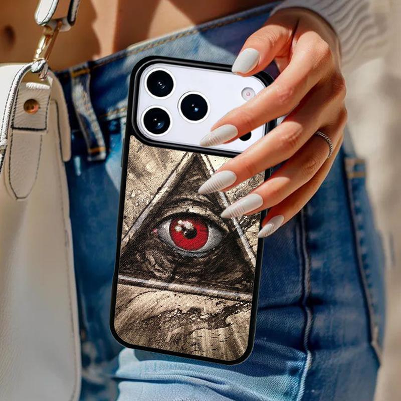 Чехол для телефона с глазом Иллюминатов, оккультной пирамидой, для iPhone 17 Air 14 15 13 12 Max, чехол для Apple 14 15 16 16e 11 Pro Max Plus