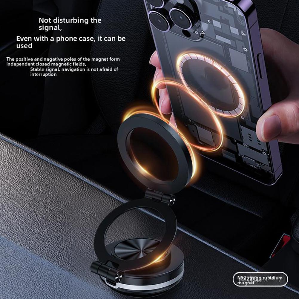 Для Magsafe Магнитный Вакуумный Автомобильный Держатель Телефона Присоска Складной Универсальный Навигационный Кронштейн Подставка Для IPhone/Samsung/Xiaomi