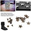 50pcs Metal Metal Star Stud 14mm Leathercraft Rivets Crafts Rivet Spike Screw  DIY Decoration