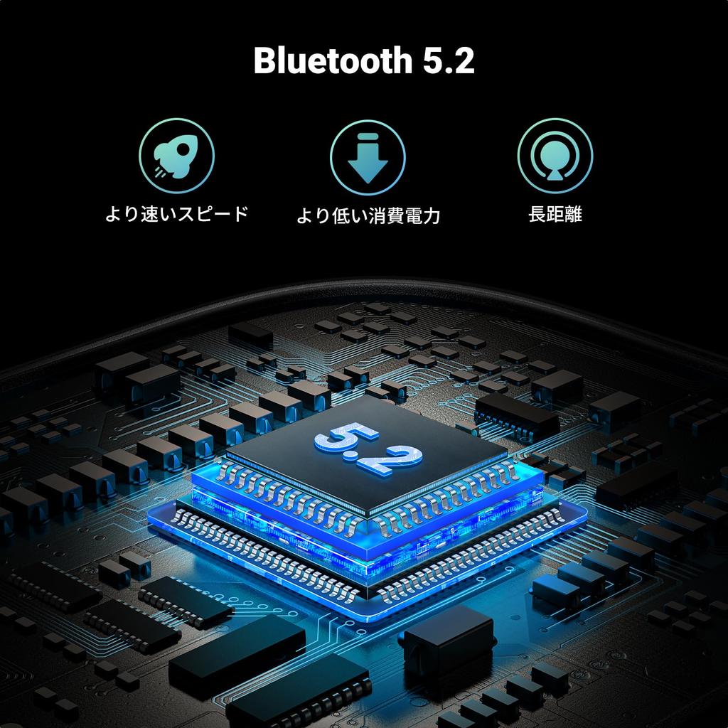 Ugreen Беспроводной передатчик-приемник для двойного Bluetooth-аудио, совместимый для автомобиля, беговой дорожки и Bluetooth 5.2 2-в-1