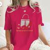 American Style Retro Movie Print T Shirt Women Y2K Basic T Shirts 100 Cotton Crew Neck Hip Hop Tee Shirt