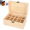 Коробка для эфирных масел на 15 ячеек, сосна, дисплей, защита от солнечного света, чемодан для хранения эфирных масел для дома, салона красоты