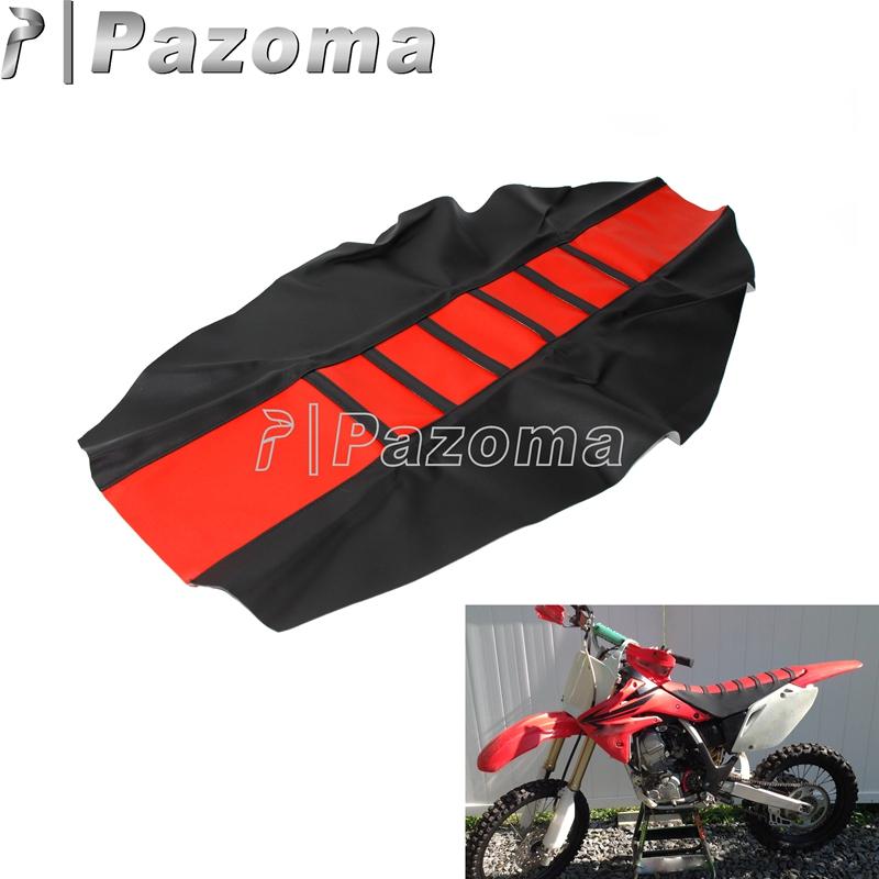 Motocross MX Enduro Off Road Striped Ribbed Gripper Soft Seat Cover For Honda Suzuki Kawasaki SX Suzuki Drz400 RMZ 250 65
