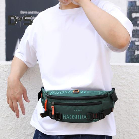 Large Crossbody Fanny Pack Sports Waist Bag Waterproof Hip Pouch Bum Bag Outdoor Waist Pack for Jogging Hiking Fishing Men Women