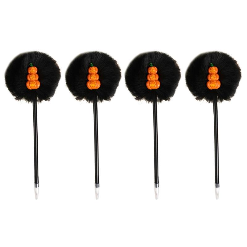 4 шт. Хэллоуин Мультяшная гелевая ручка Забавная пишущая ручка Офисные принадлежности для студента Награда за игру Принадлежности для вечеринки на Хэллоуин