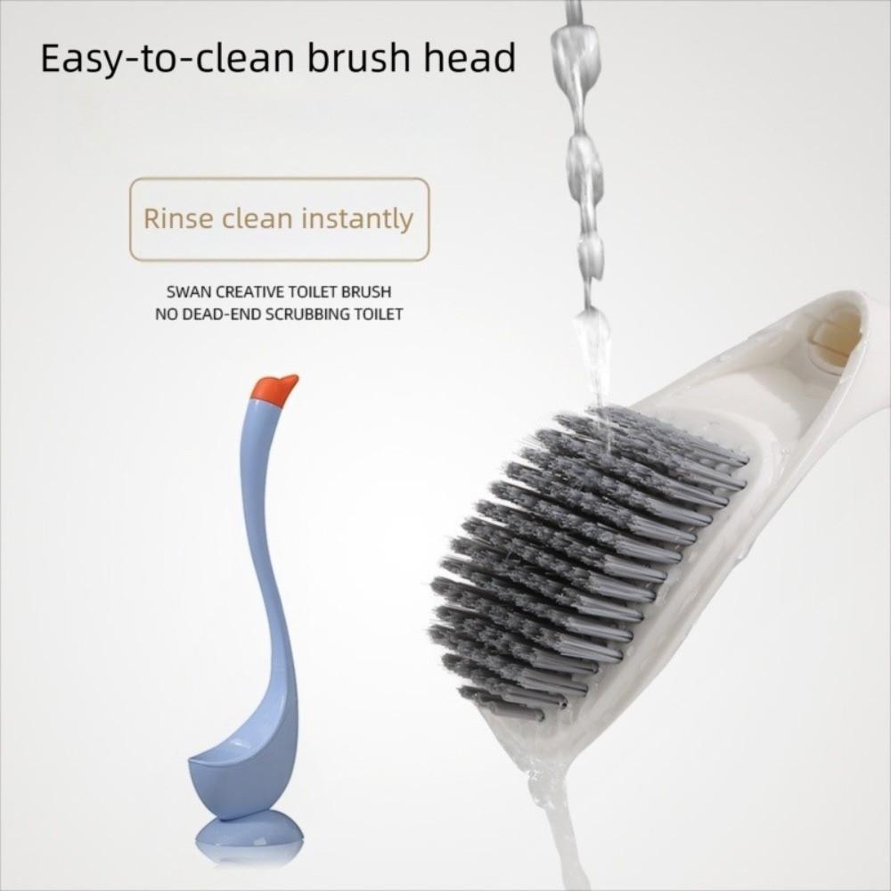 Plastic Bathroom Cleaning Brush Cute Swan Shape Toilet Bowl Cleaner Bathroom Accessories