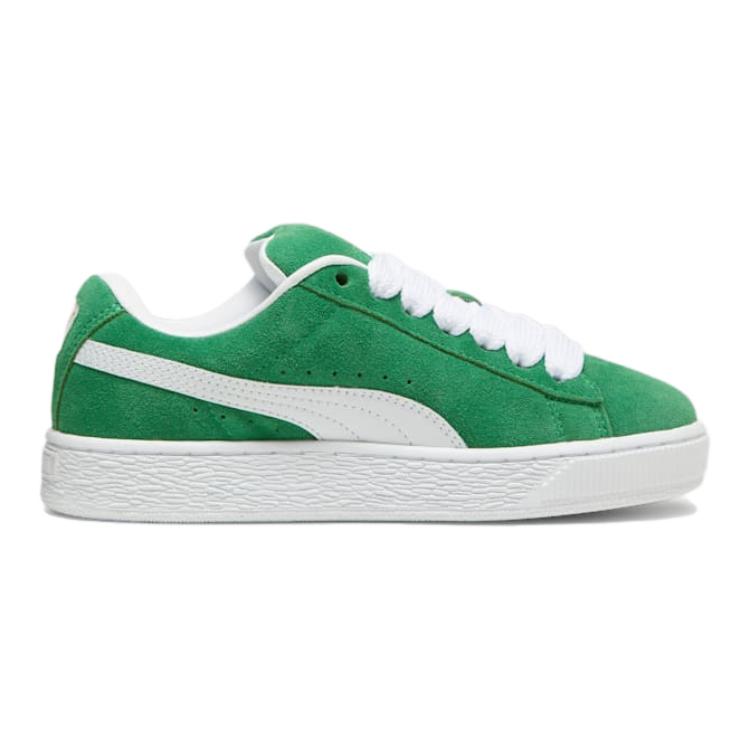 Puma Suede XL Big Kid Archive Green Kids Sneakers White 396577-12