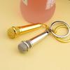 Personalized Microphone Key Ring Creative Pendent Key Chain Bag Pendant Car Key Holder  Women Men
