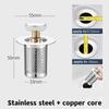 Stainless Steel Floor Drain Filter Washbasin Plug Anti Odor Pop-Up Bounce Core Basin Stopper Hair Catcher Shower Sink Strainer