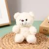 10Cm Cute Cartoon Bear Plush Doll Stuffed Bear Dolls Keychain Bags Pendant For Kids Girls Birthday Gifts