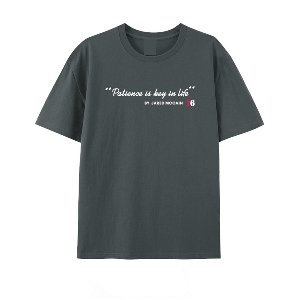 Мужская футболка с коротким рукавом Jared Mccain's 76 Men Patience Is The Key Magic Brother's Basketball Accessories American Casual Cotton