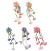 Цветочная повязка на голову для женщин Тюлевый скранчи Повязки на голову Волосы веревка с художественной бахромой Кисточки Акцент