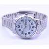 Citizen Мужская W474-204 ( Часы Q&Q Модель из нержавеющей стали) Круглые часы из серебристой нержавеющей стали, аналоговые