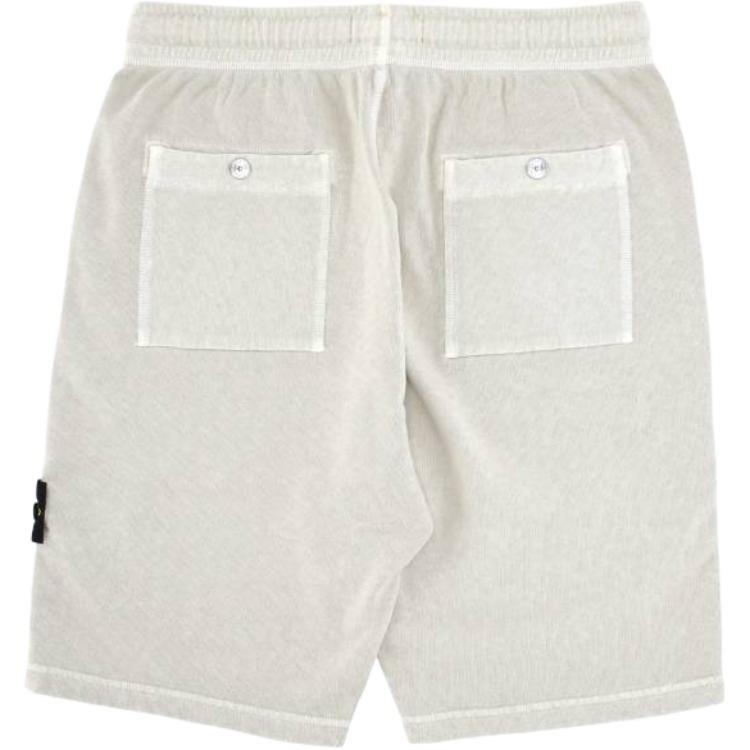 STONE ISLAND Логотип Шорты на кулиске Повседневные Мужские шорты Белые K1S156200009S0060-V0195