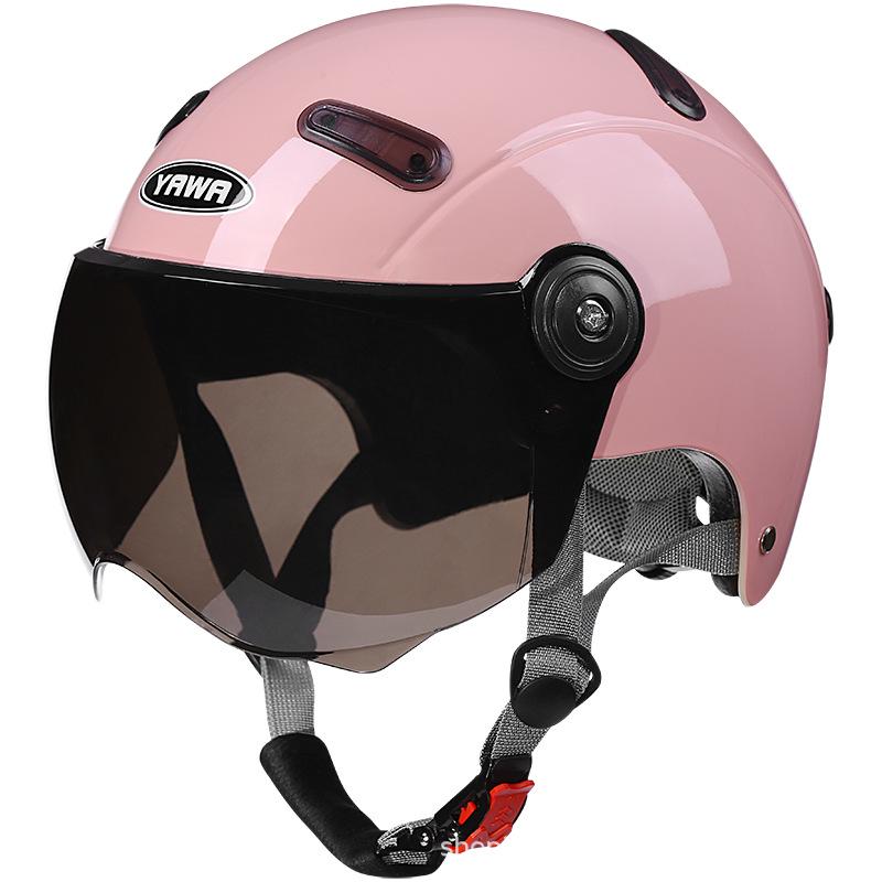 Сертифицированный электрический шлем для мужчин и женщин, универсальный ретро-полушлем для всех сезонов