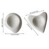 1PC Ceramic Birthday Gift Candle Holder Crafts Love Candle Holder Romantic Heart Shaped Desktop Decoration Multi-Style