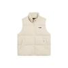 Li Ning Sports Lifestyle Series Solid Color Stand Collar Casual Warm Vest Women Vests Fog-Khaki AMRT060-1