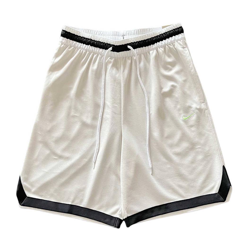 Nike Mid Rise Lace Up Color Block Straight Leg Casual Shorts Men Shorts White DH7161-030