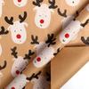 Elk Gift Wrapping Paper 300cm Xmas Arts Kraft Paper Christmas Wrapping Paper  Holiday Party