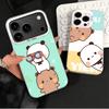 Мультяшный Милый Мягкий Чехол Bubu Dudu для iPhone 15 16 17 Pro Max 17Air 16E 14 Plus 13 12 Mini Ударопрочный Задний Корпус